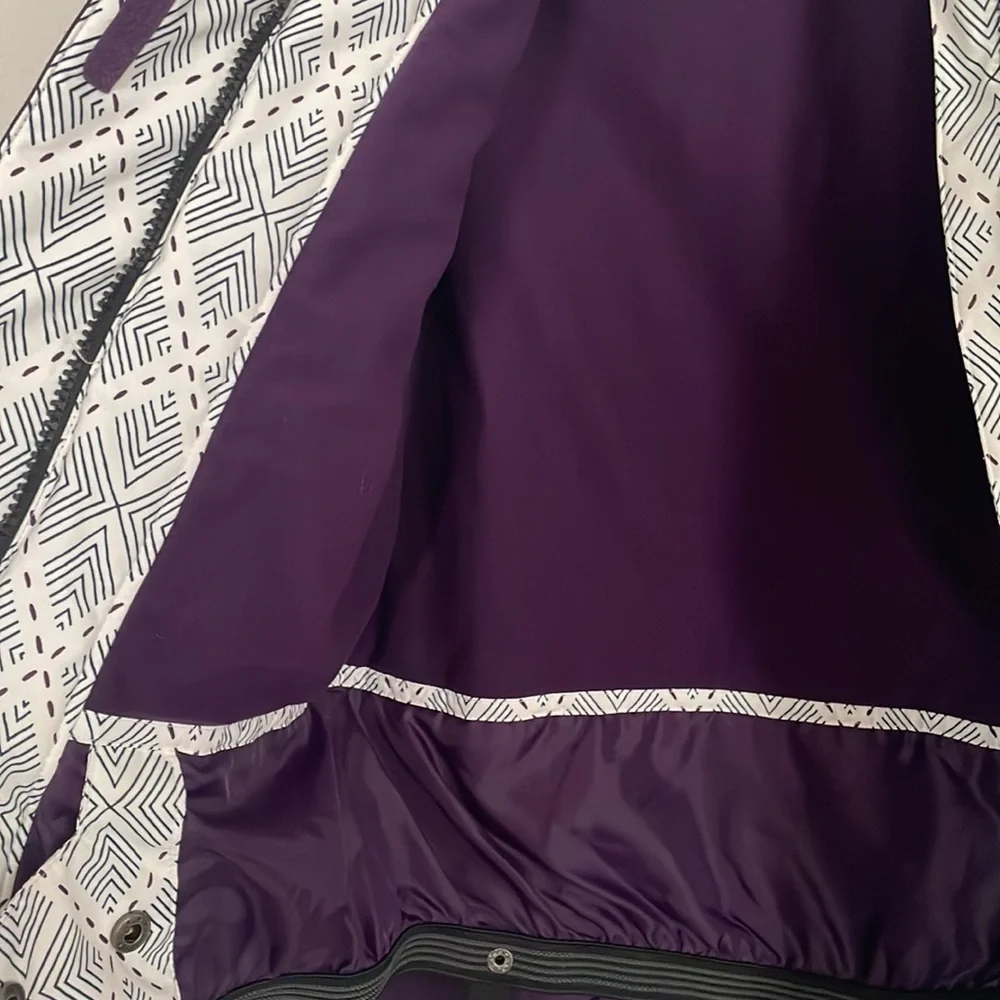 Aperture pan face white, purple and black 10k, snowboard jacket, - Picture 4 of 4